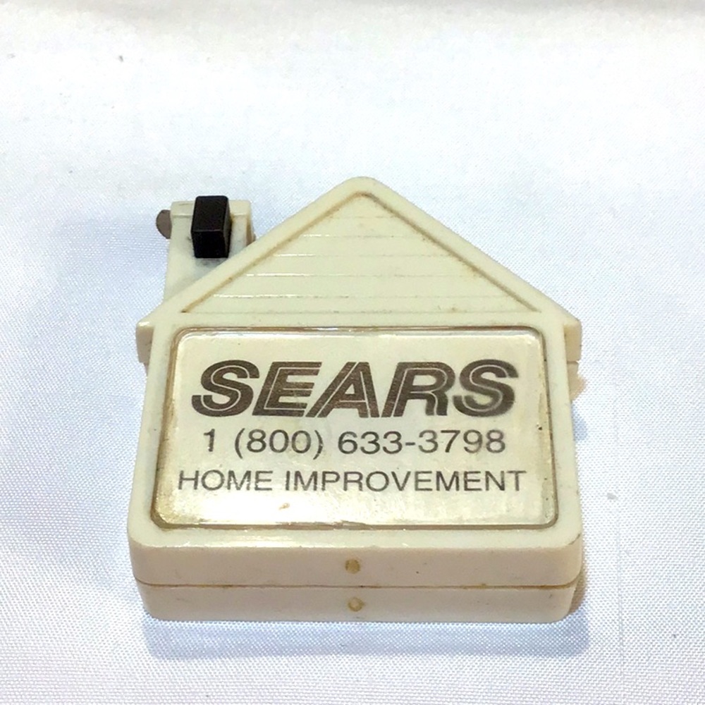 Vintage Advertising Sears steel tape measure